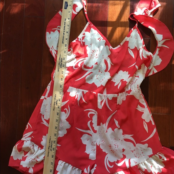 Henrigirl Floral Scoop Back Ruffle Romper - Picture 6 of 10